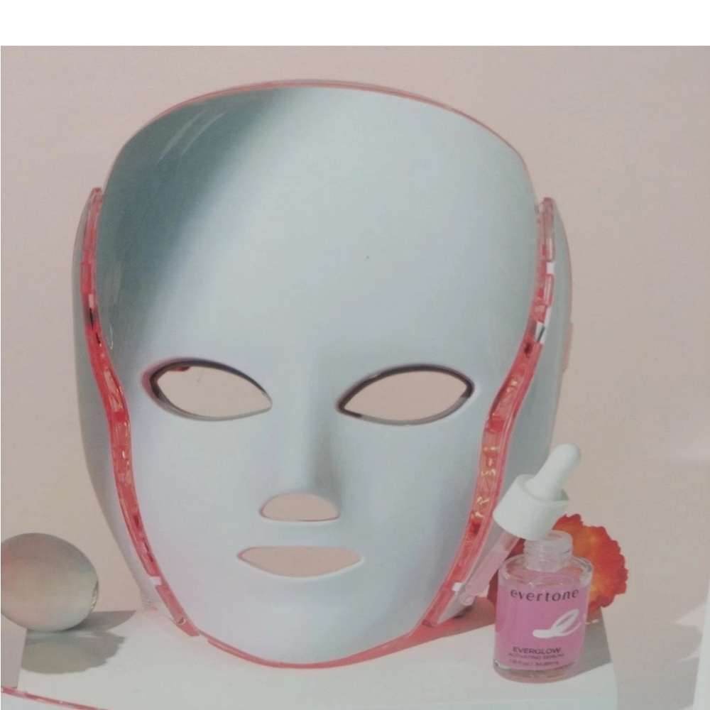 LED Skincare Mask - White and Pink